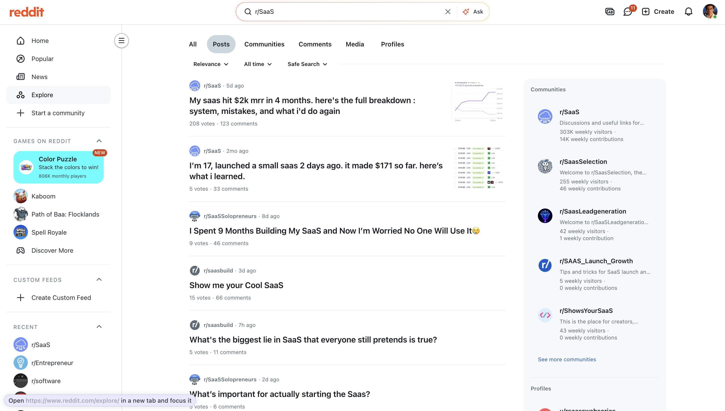 redditleads.farm surfacing a high-intent Reddit thread with intent score